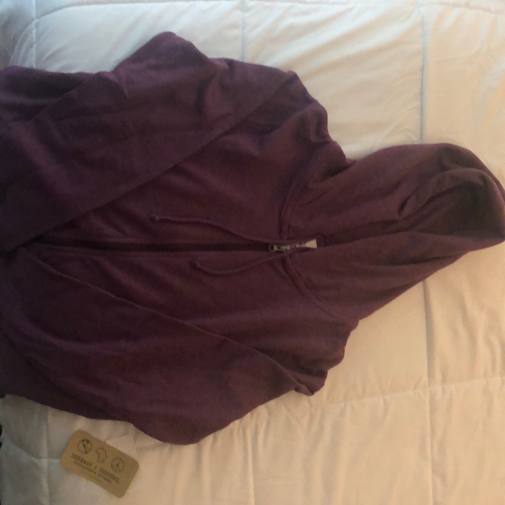 Hooded zipper up sweatshirt